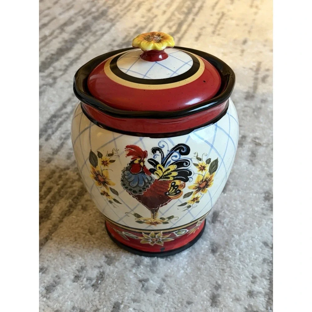Julie Ueland Chanticleer Rooster Canister 9